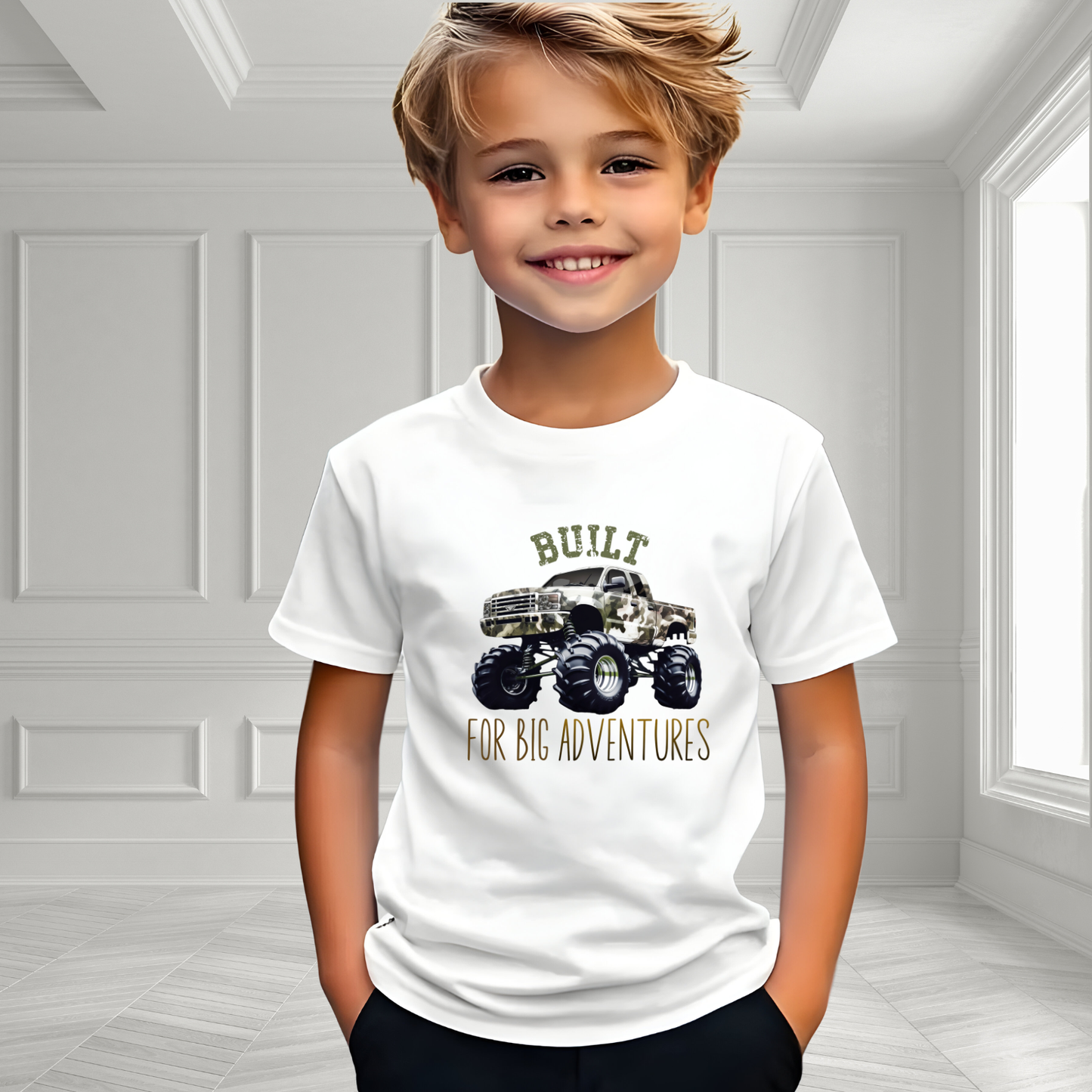 Built For Big Adventures Kids T‑Shirt