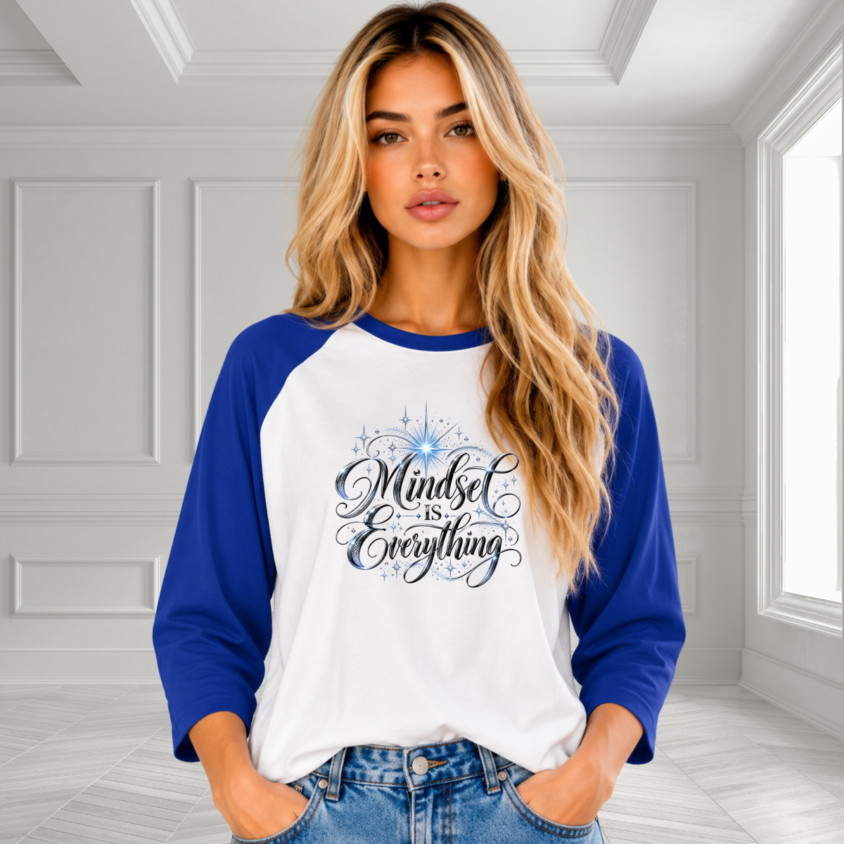 Mindset Is Everything Baseball Tee