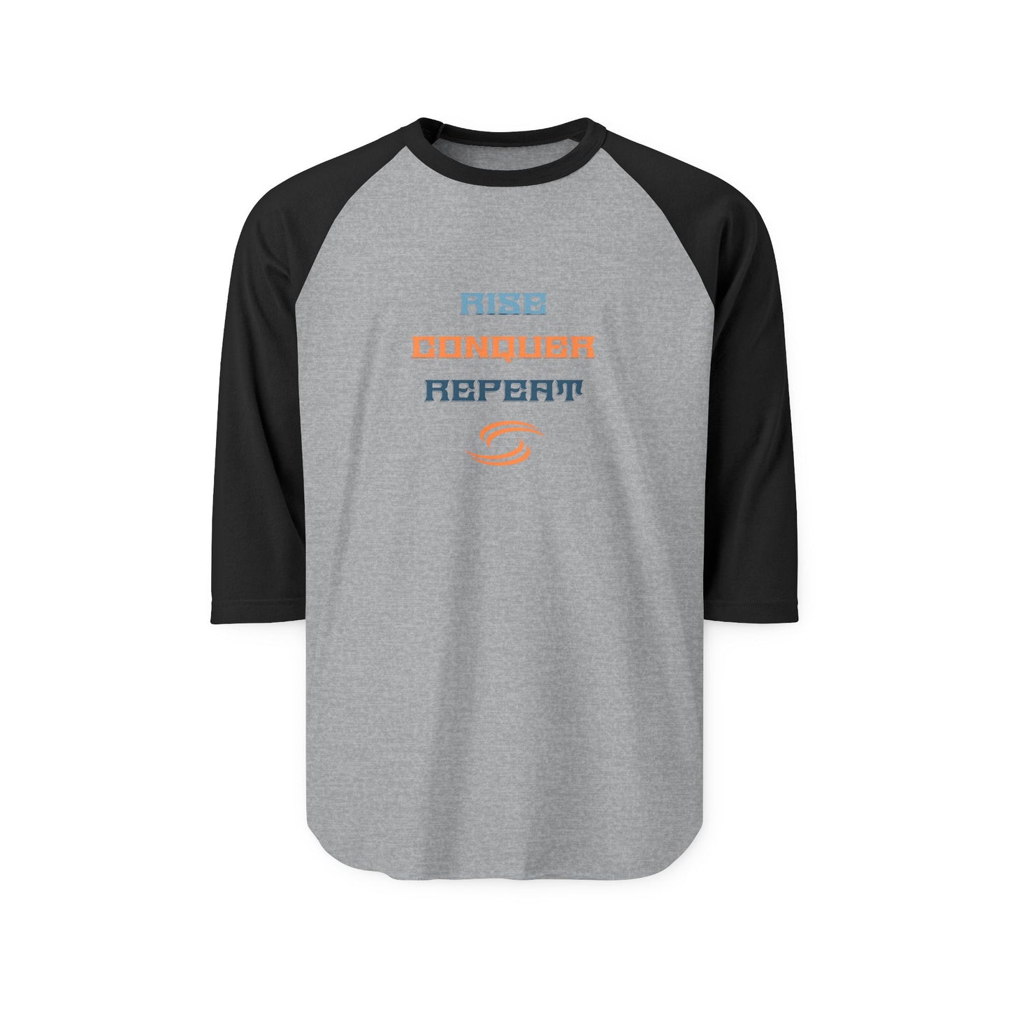Rise, Conquer, Repeat Baseball Tee