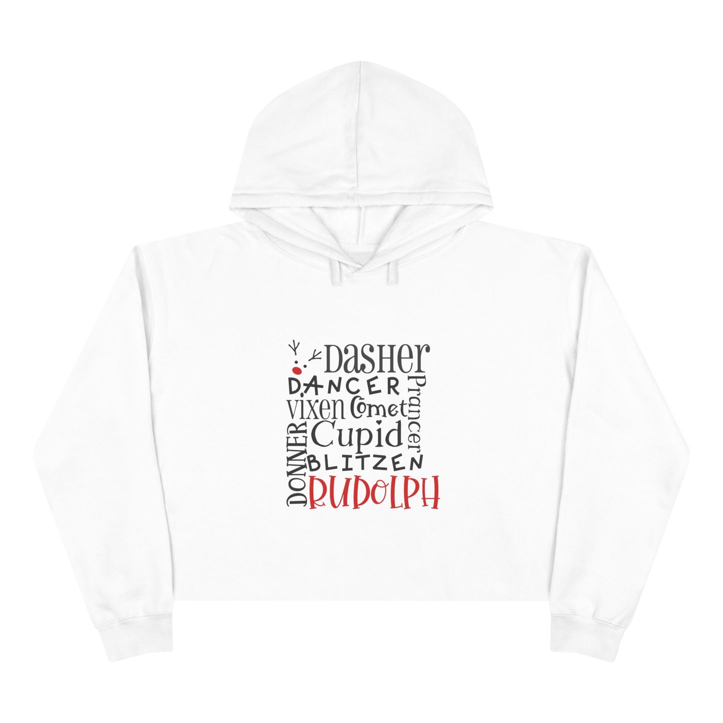 Rudolph Crop Hoodie
