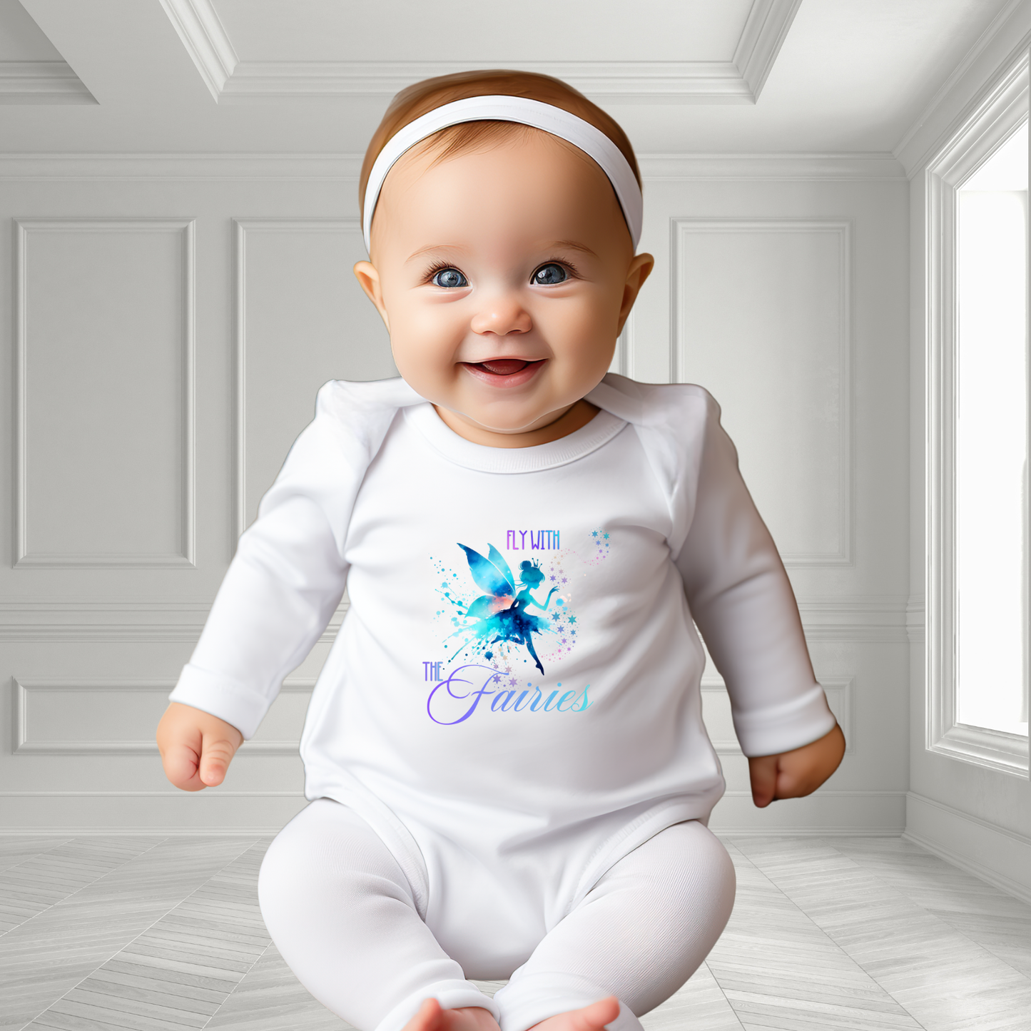Fly With The Fairies Infant Long Sleeve Onesie