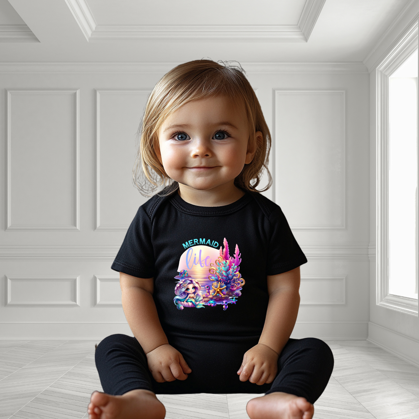 Mermaid Life Infant Short Sleeve Onesie
