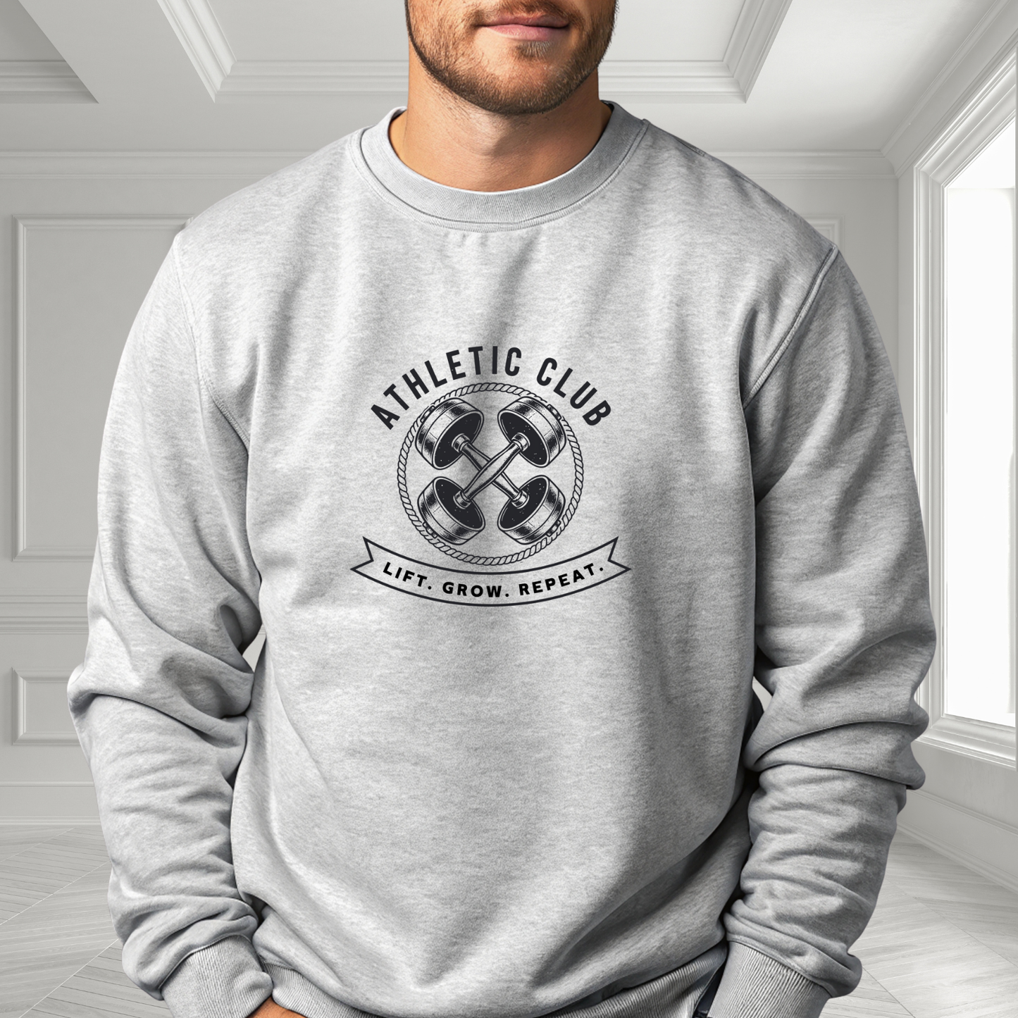 Lift. Grow. Repeat. Crewneck Sweatshirt