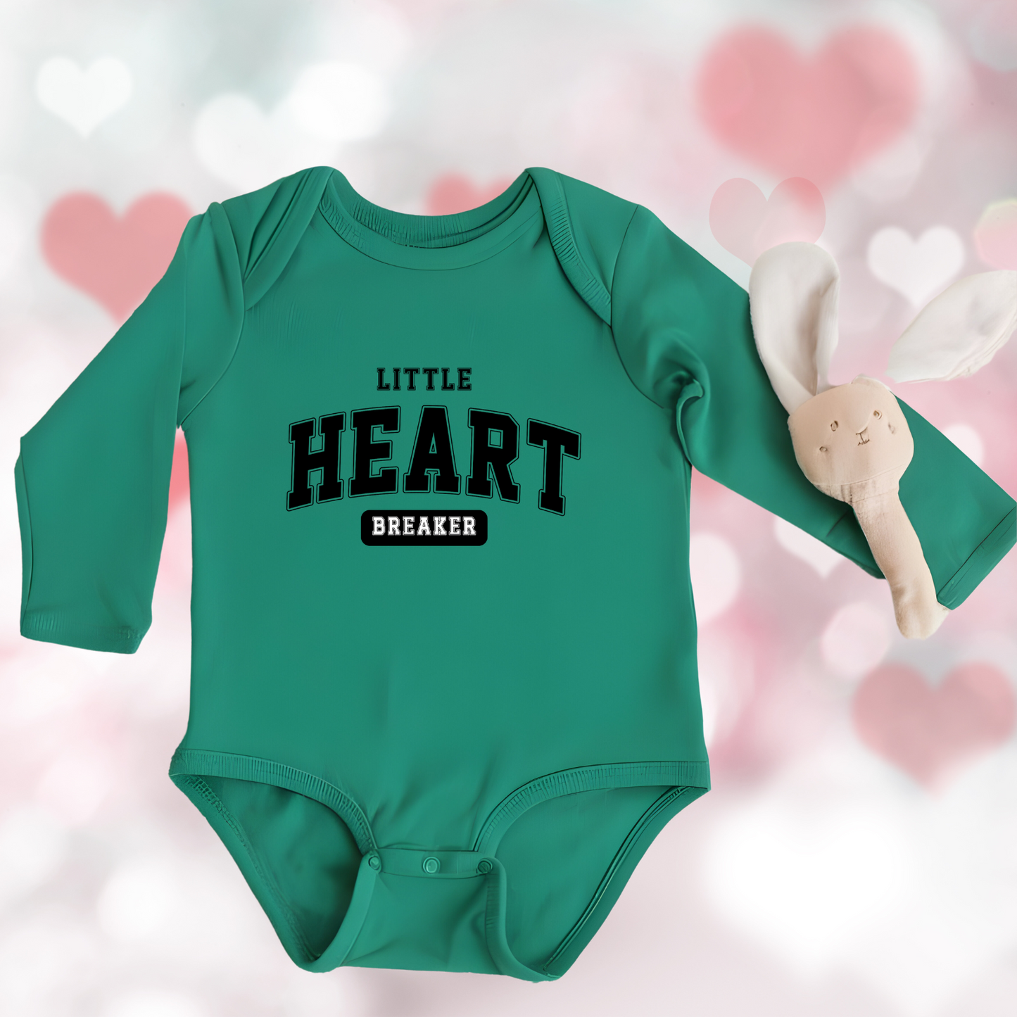 Little Heart Breaker Long Sleeve Onesie