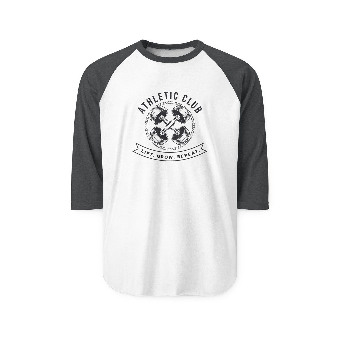 Lift. Grow. Repeat. Baseball Tee