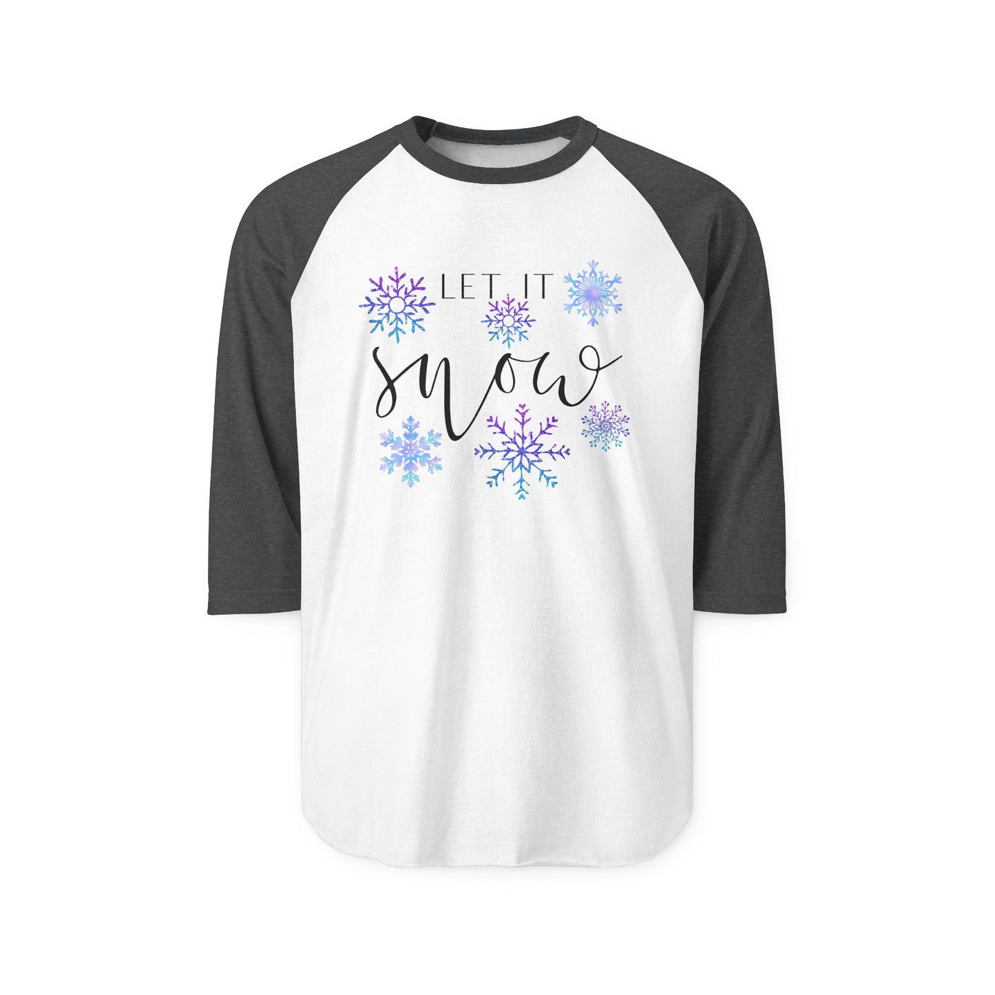 Let It Snow Baseball Tee