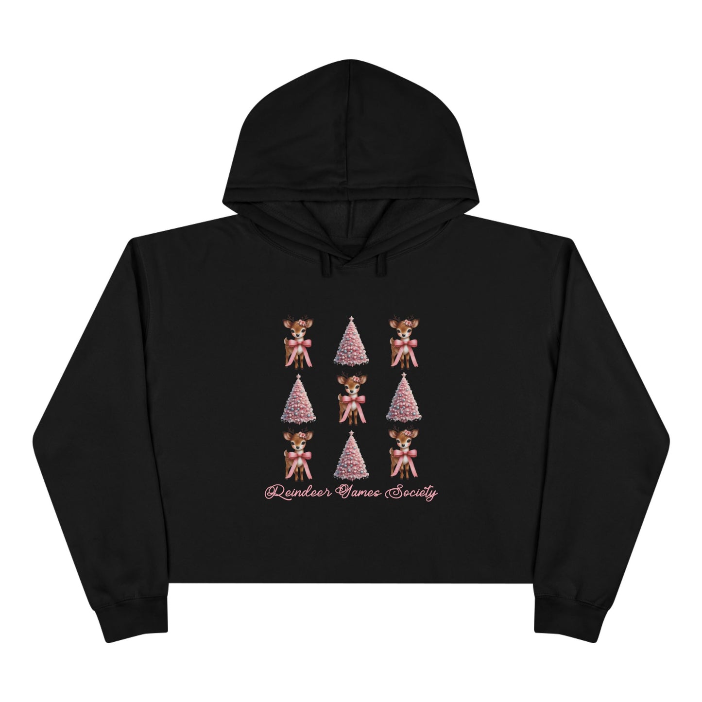 Reindeer Games Society Crop Hoodie