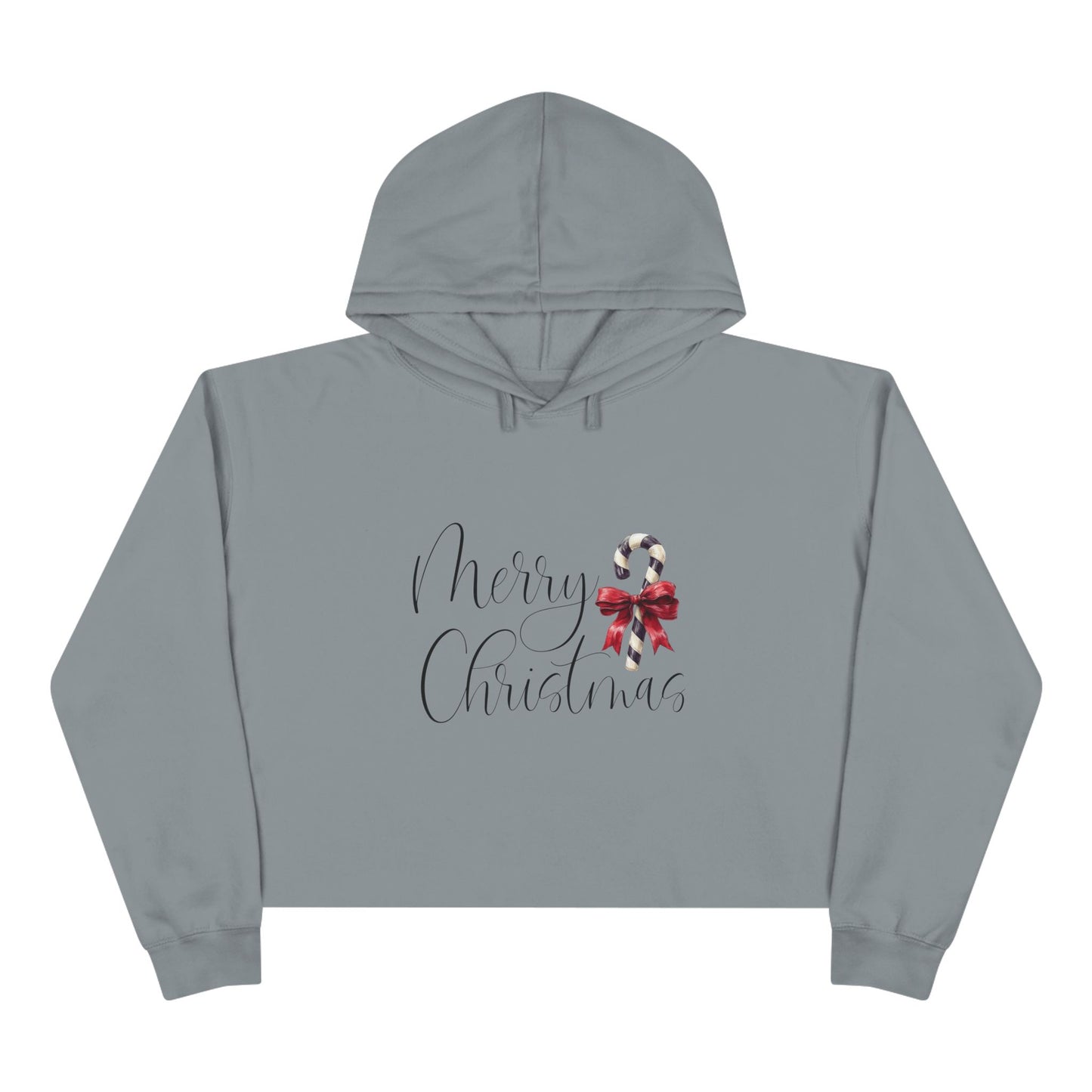 Merry Christmas Crop Hoodie
