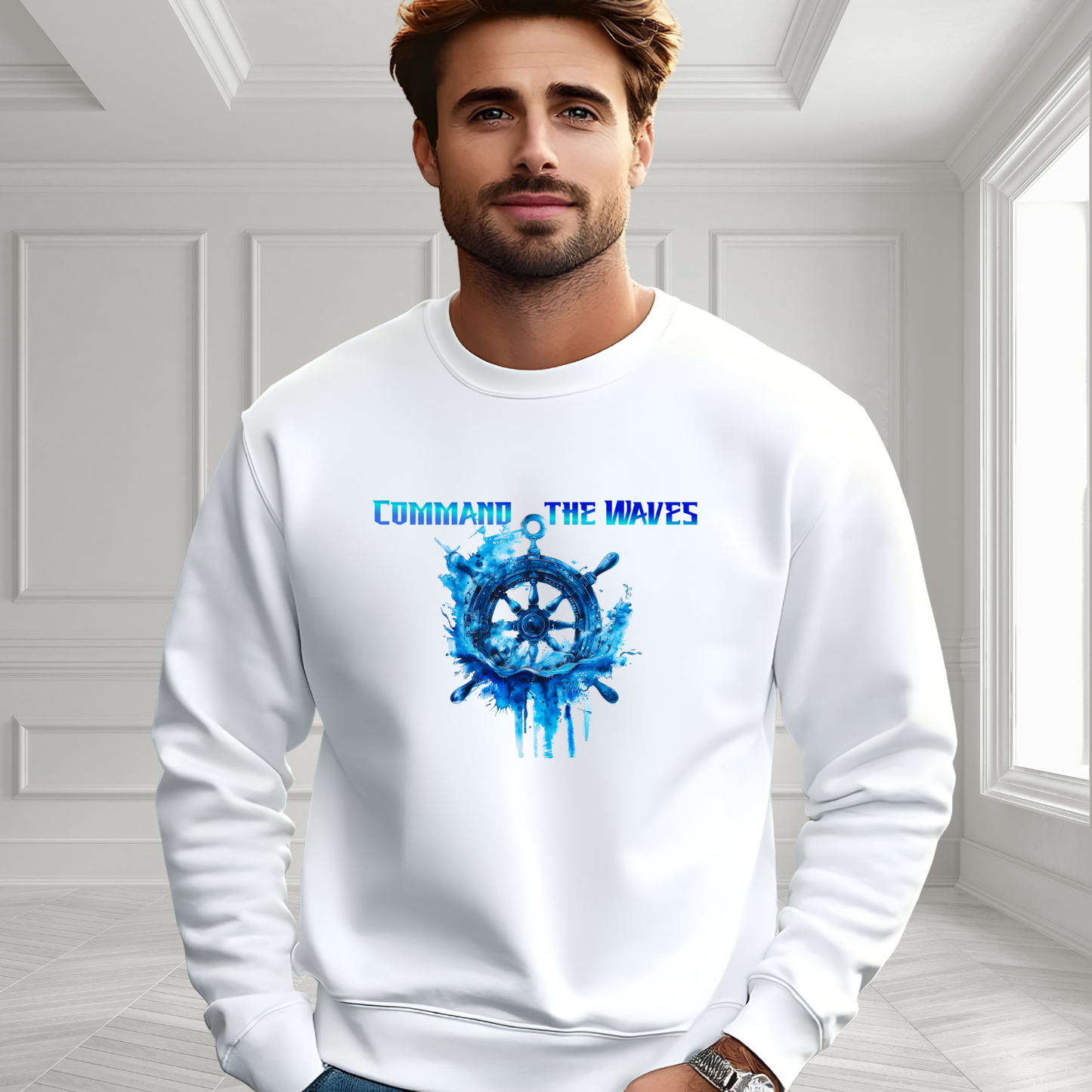 Command The Waves Crewneck Sweatshirt