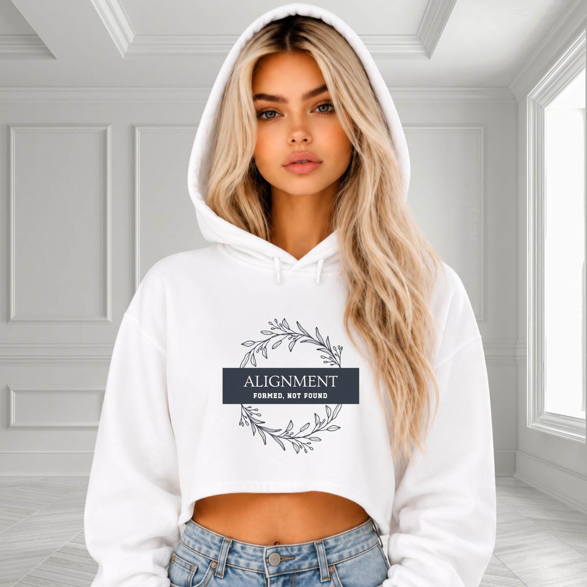 Alignment -Formed, Not Found Crop Hoodie