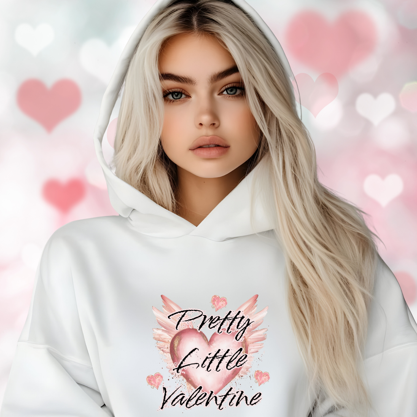 Pretty Little Valentine Crop Hoodie