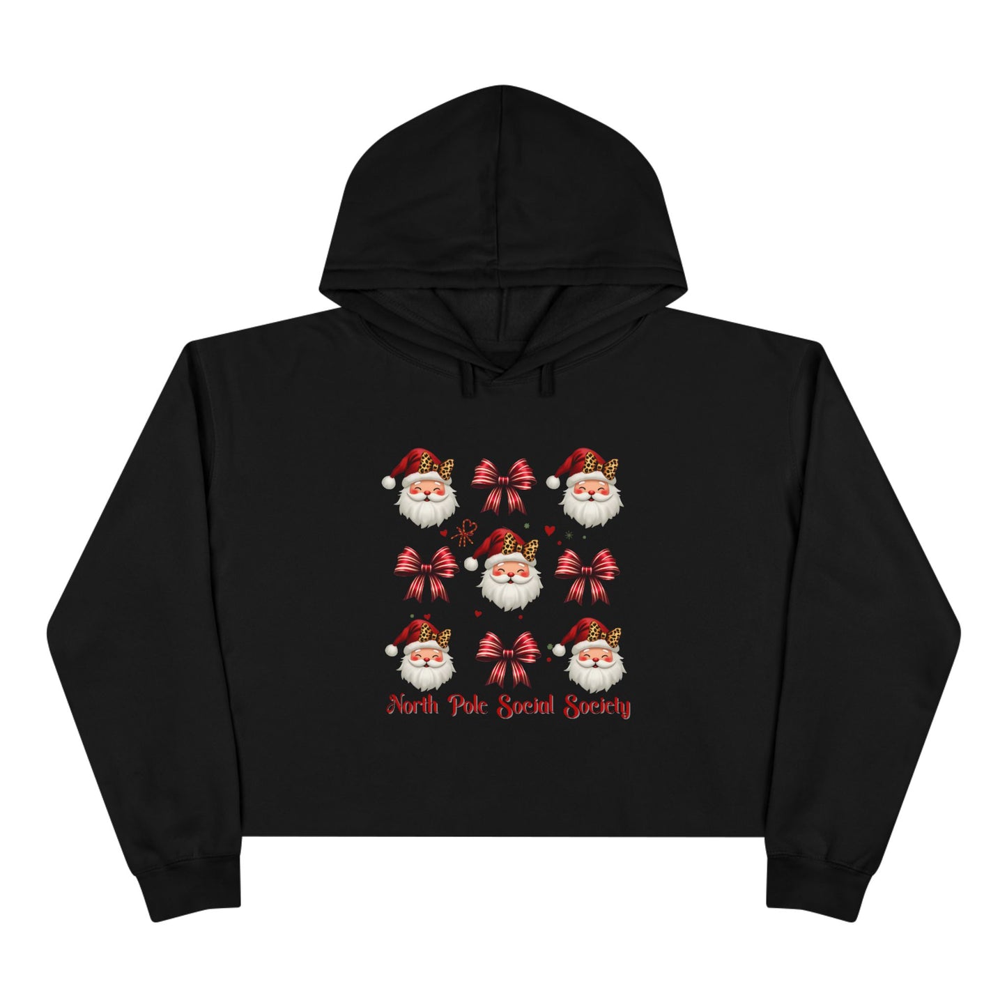 North Pole Social Society Crop Hoodie