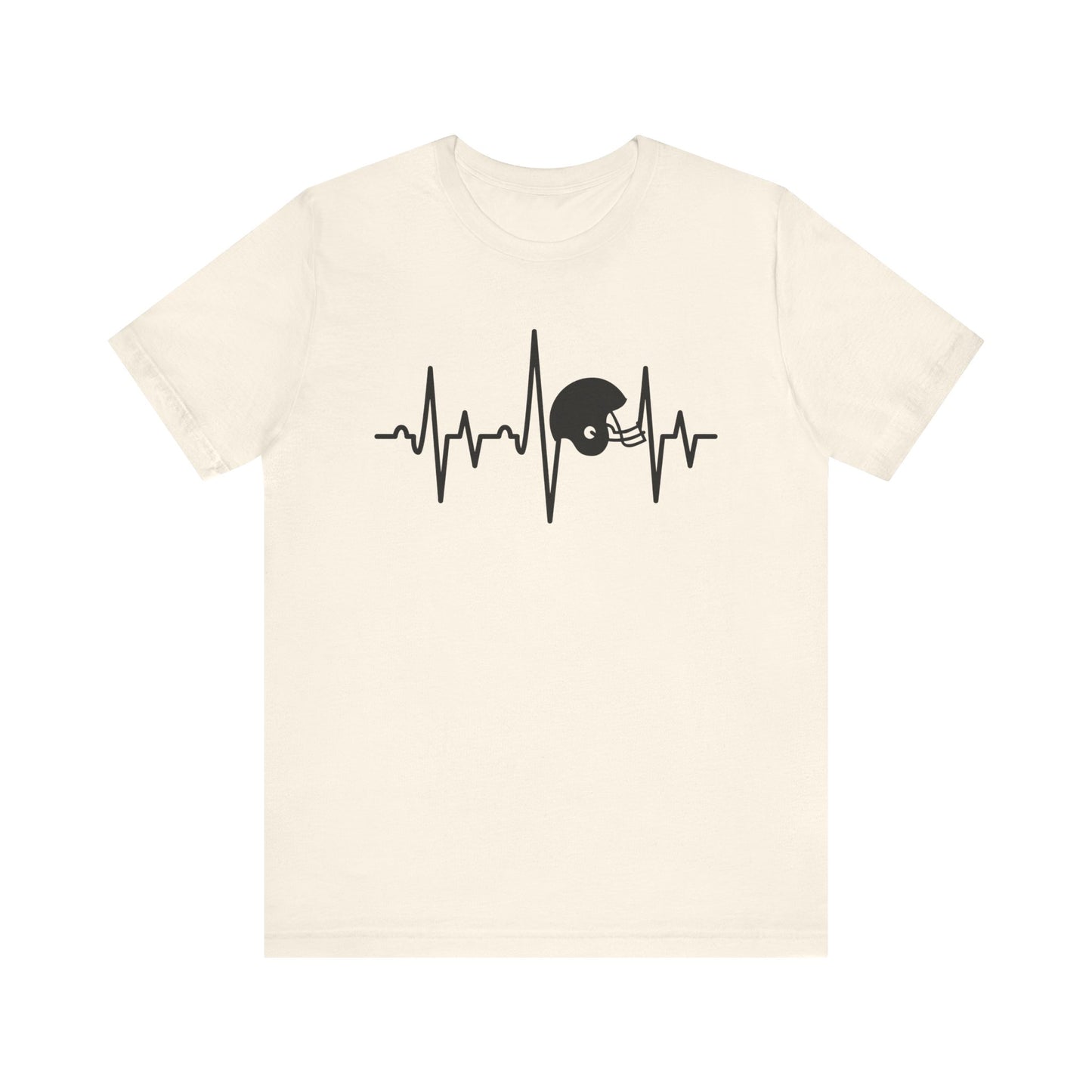Football Helmet Heartbeat T-Shirt