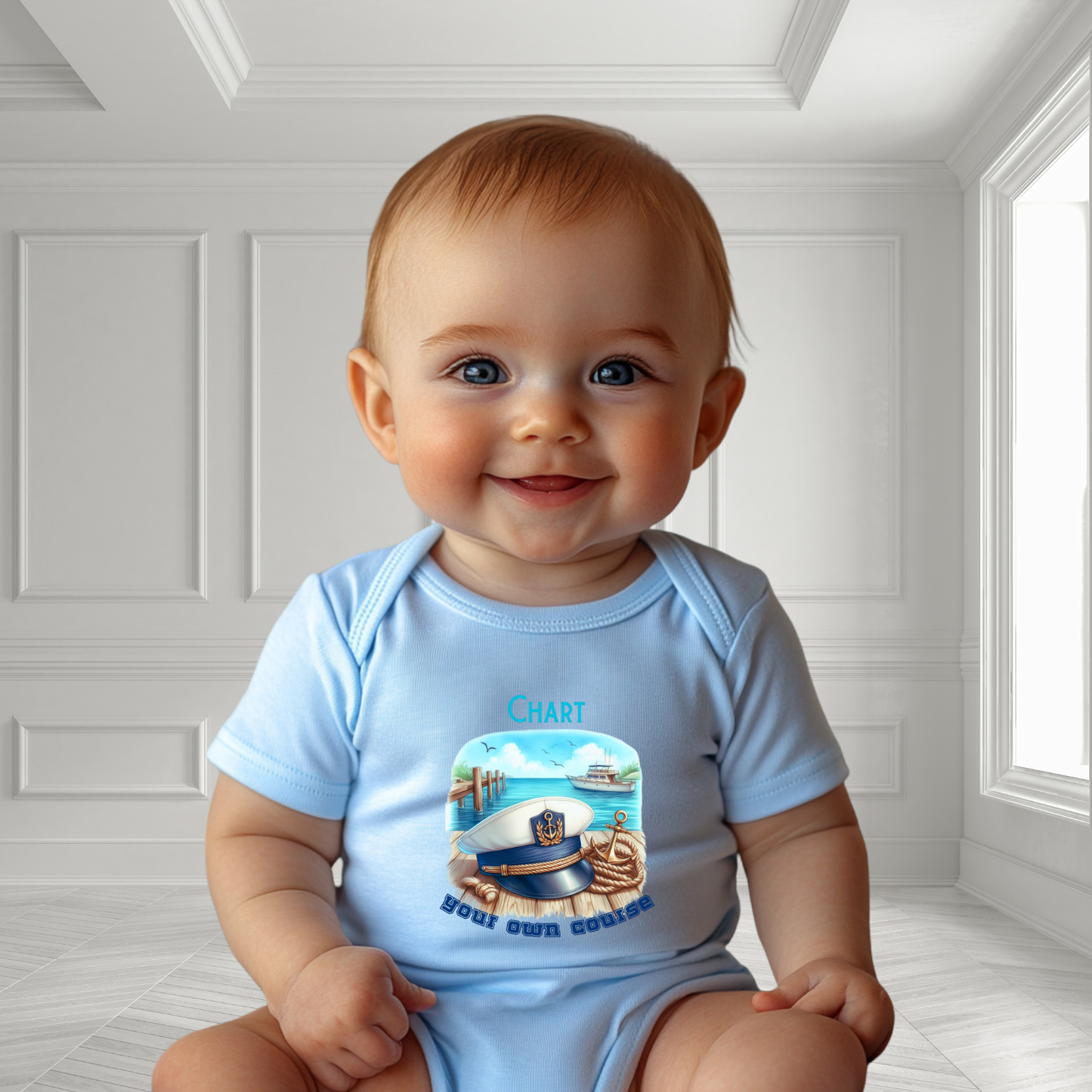 Chart Your Own Course Infant Short Sleeve Onesie
