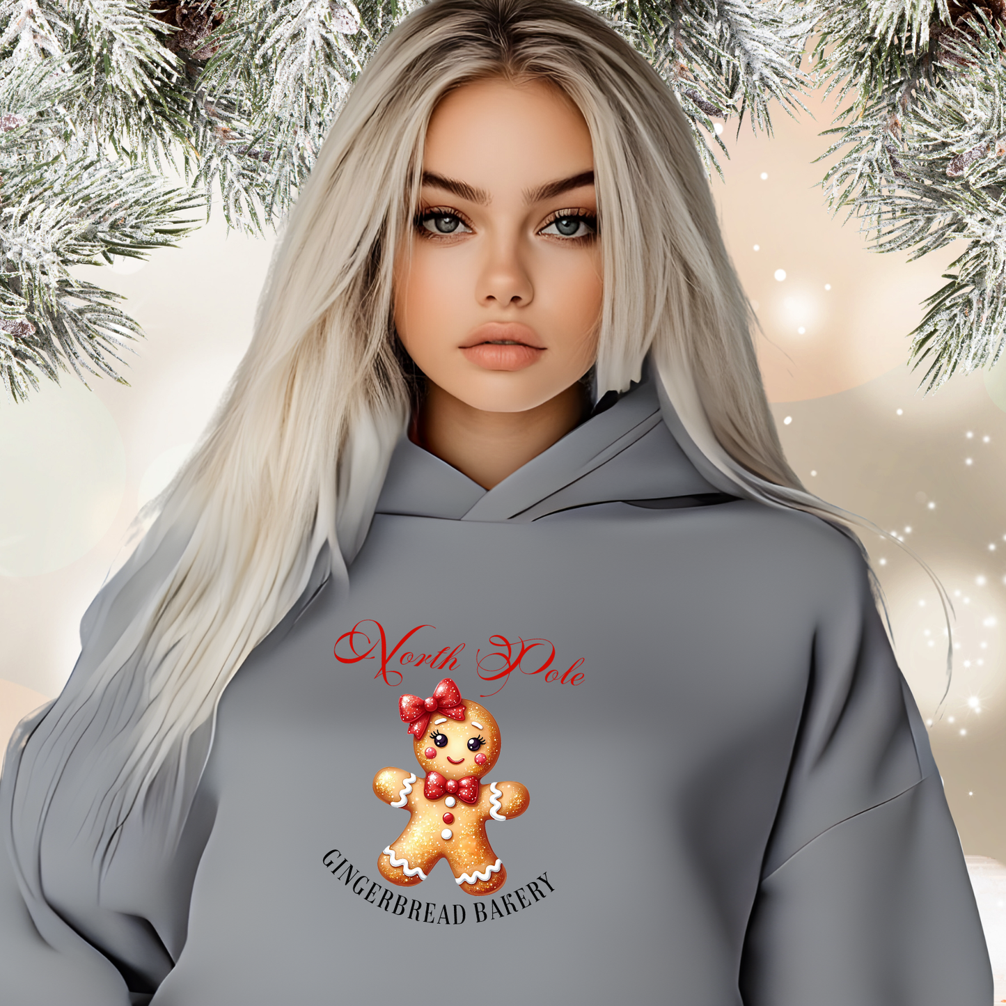 Gingerbread Bakery Crop Hoodie