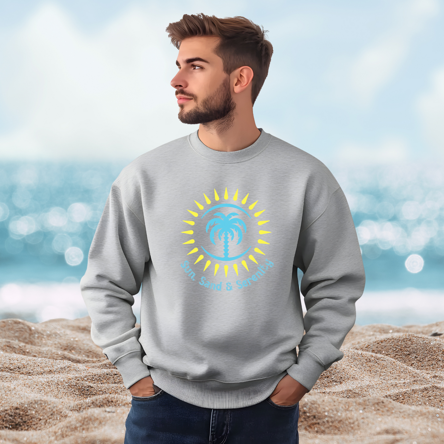 Sun Sand And Serenity Crewneck Sweatshirt