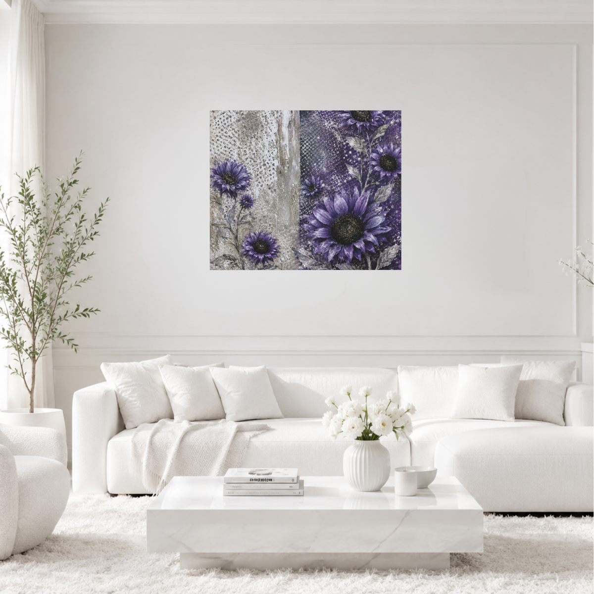 Violet Horizon Canvas Wall Art