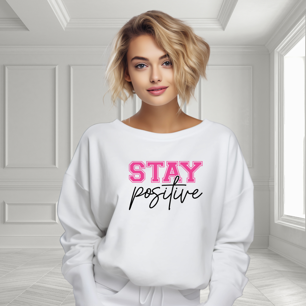 Stay Positive Crewneck Sweatshirt