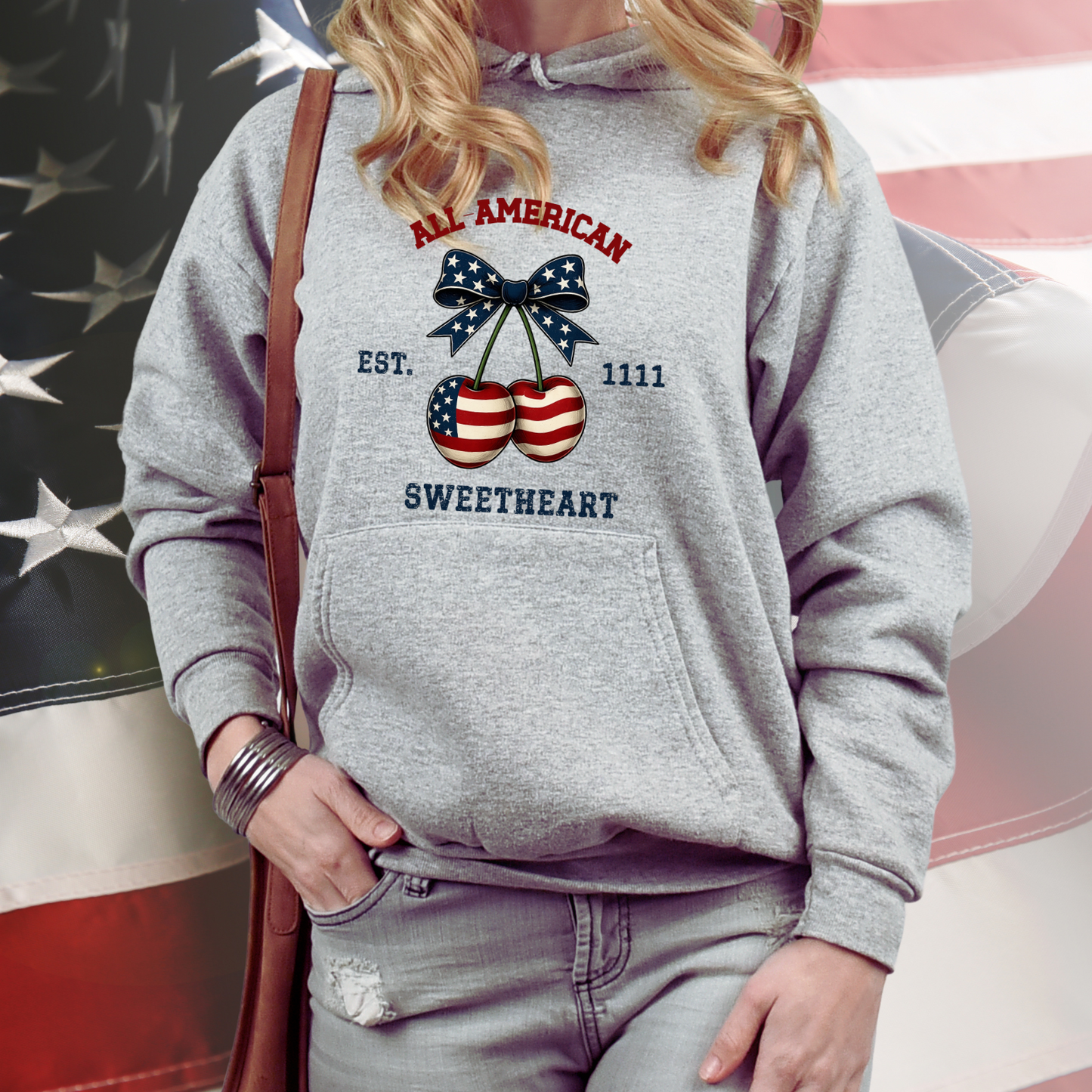 All-American Sweetheart Pullover Hoodie