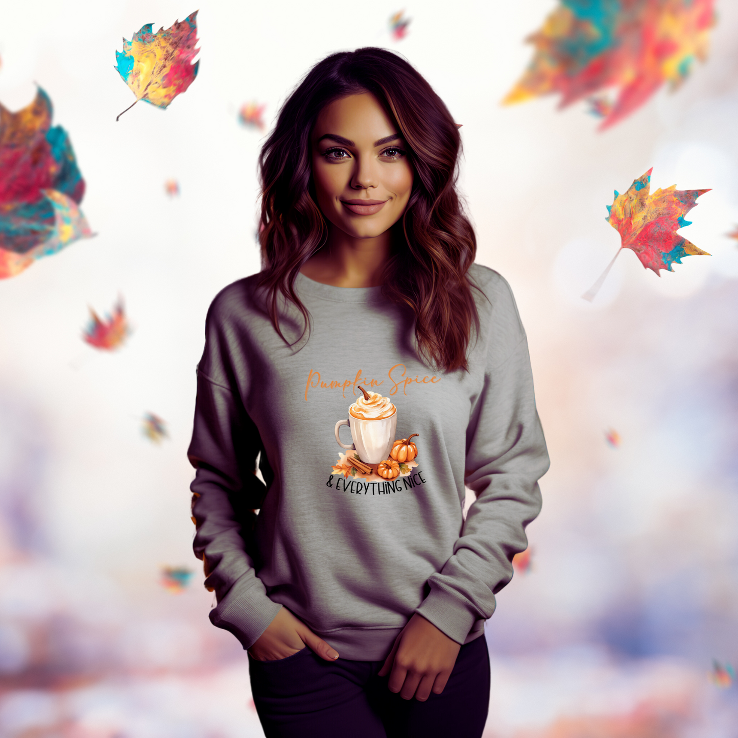 Pumpkin Spice and Everything Nice Crewneck Sweatshirt