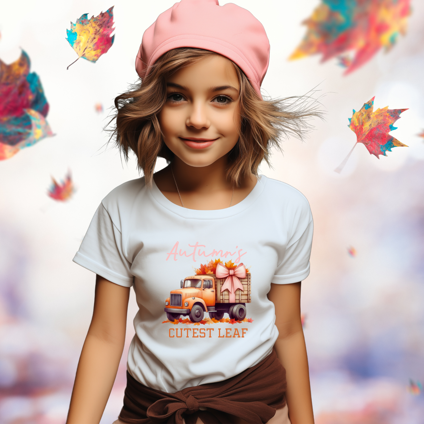 Autumn’s Cutest Leaf Kid’s T-Shirt