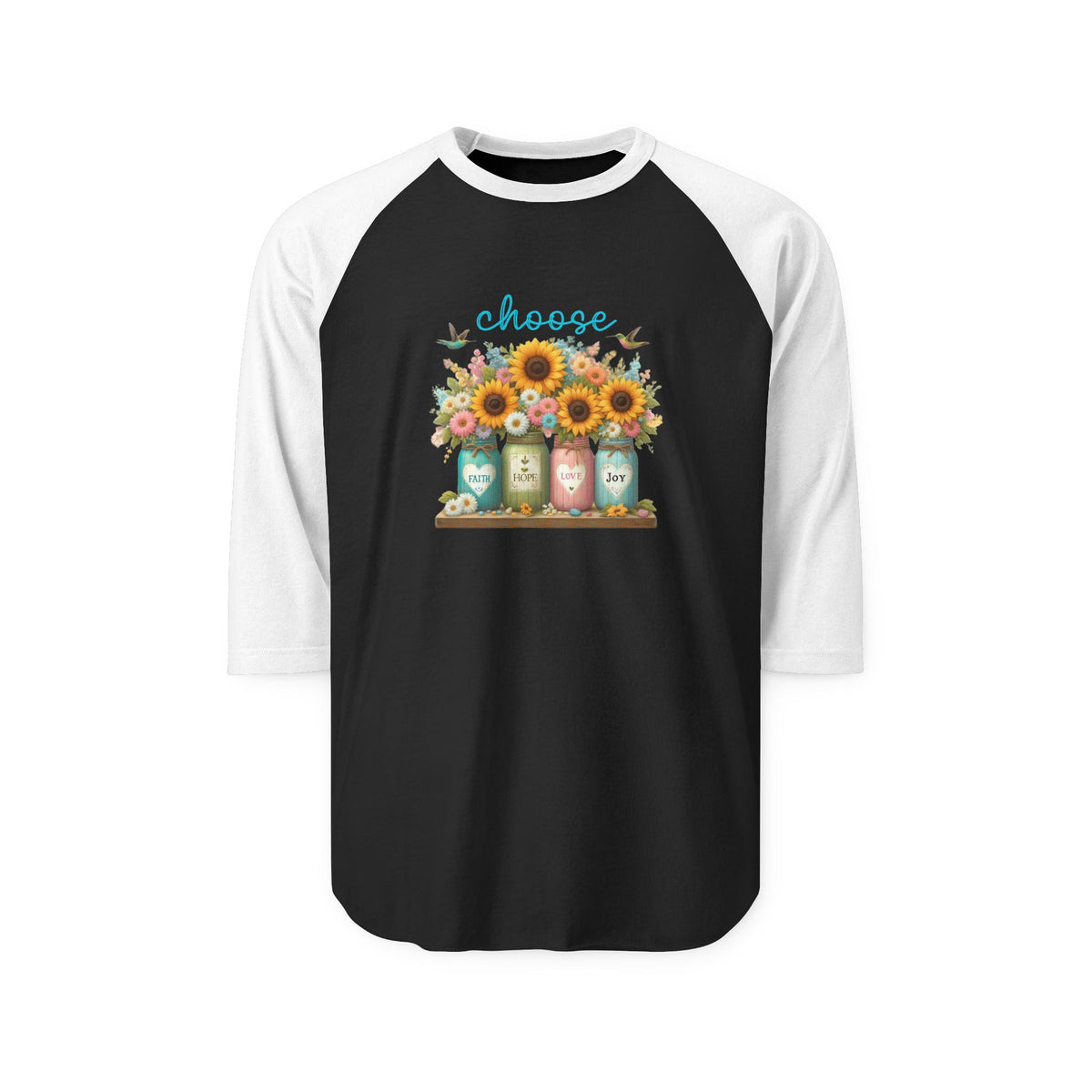Choose Faith, Hope, Love, Joy Baseball Tee