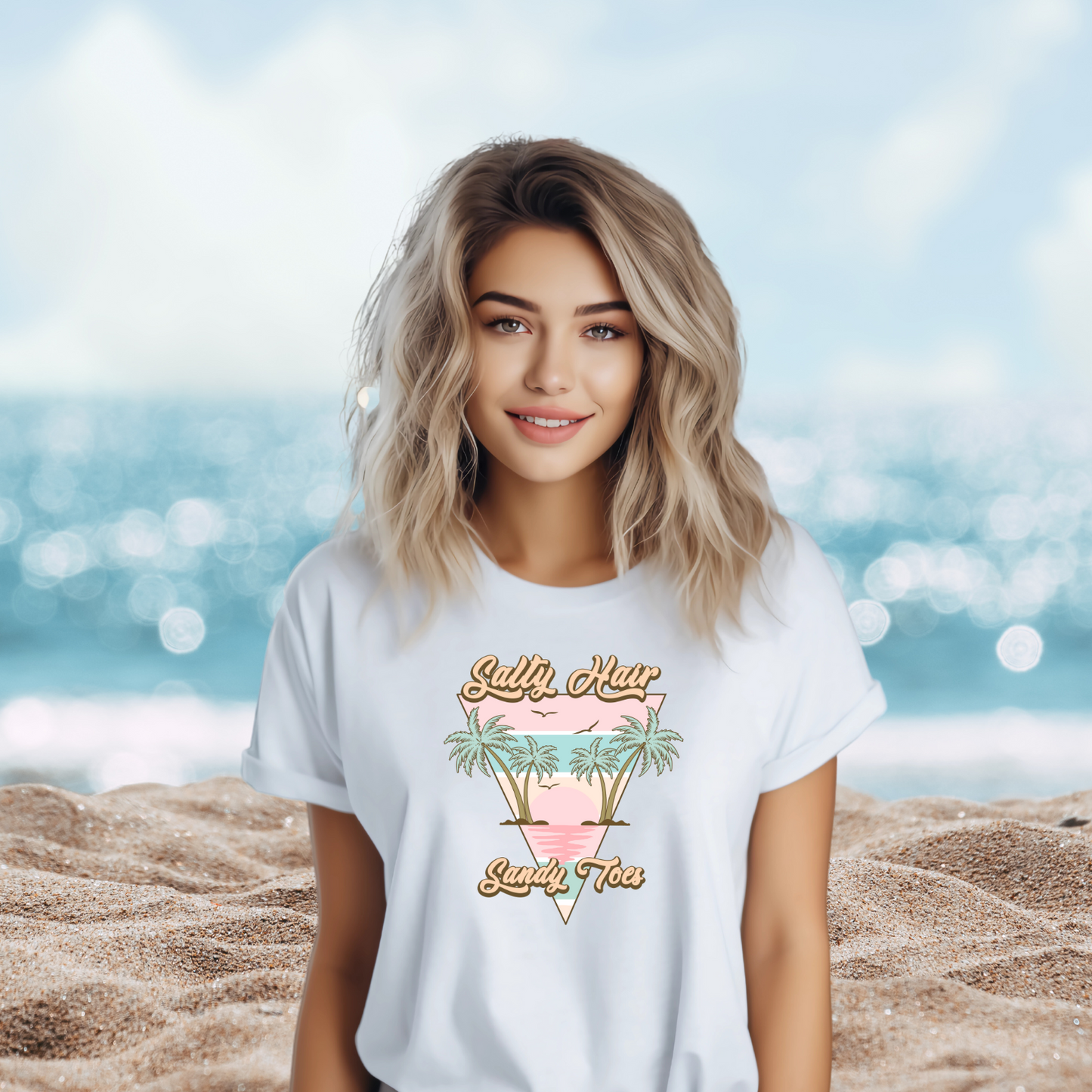 Salty Hair Sandy Toes T-Shirt