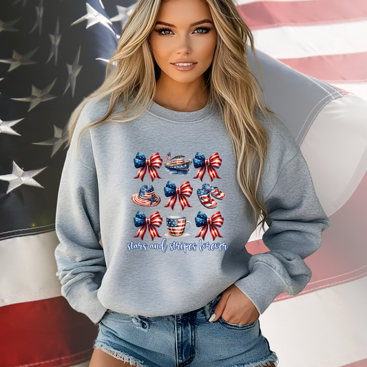 Stars and Stripes Forever Crewneck Sweatshirt