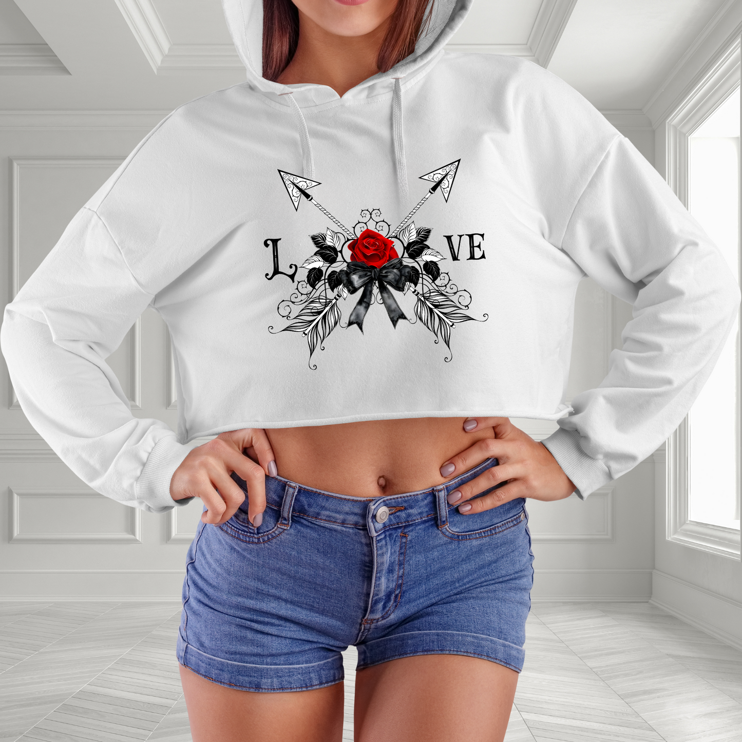 Love Crop Hoodie