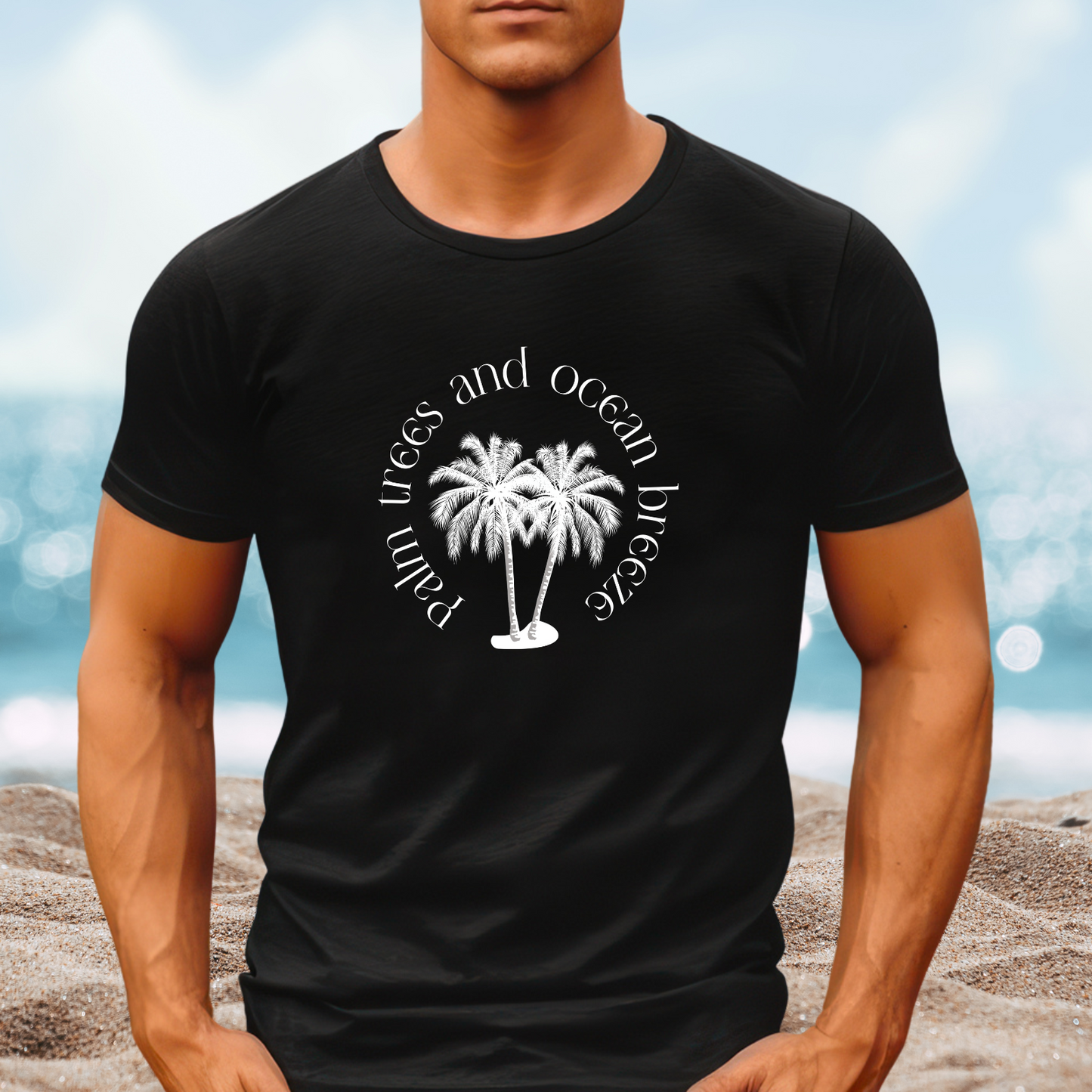 Palm Trees And Ocean Breeze T-Shirt