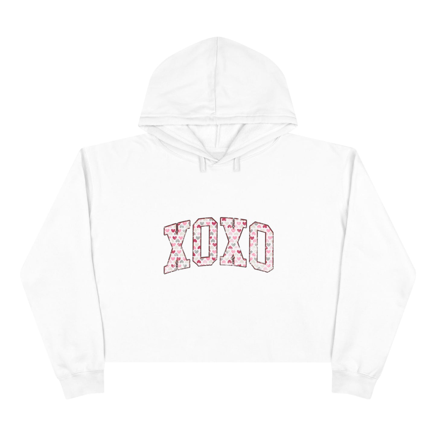 Varsity XO Crop Hoodie