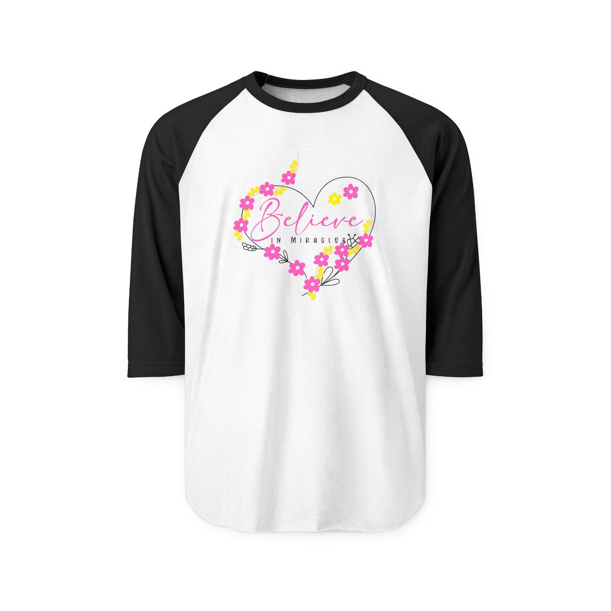 Believe In Miracles Baseball Tee