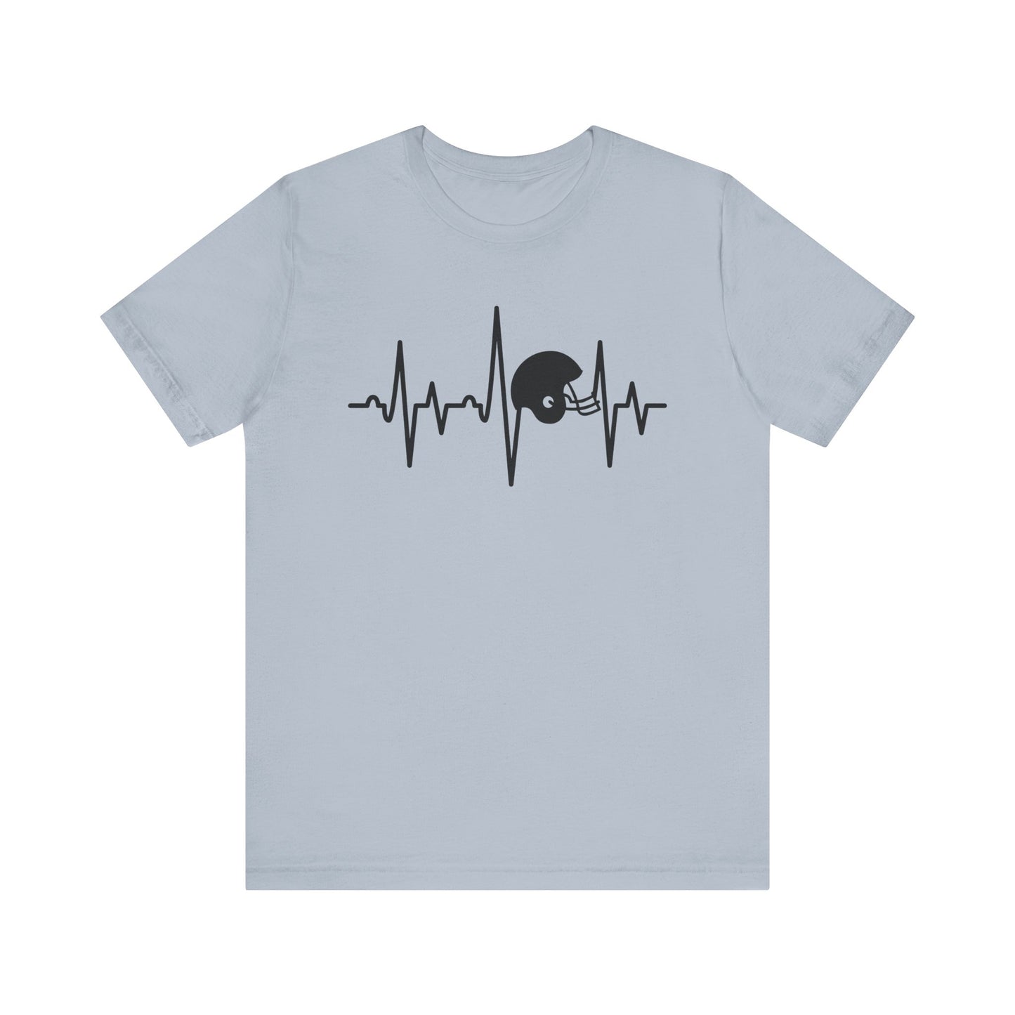 Football Helmet Heartbeat T-Shirt