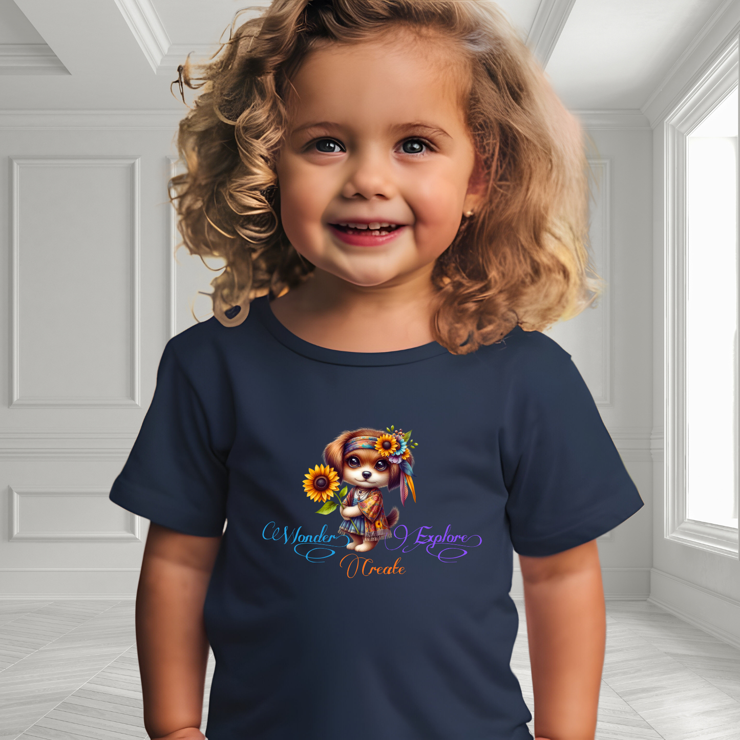 Wonder, Explore, Create Toddler T-Shirt