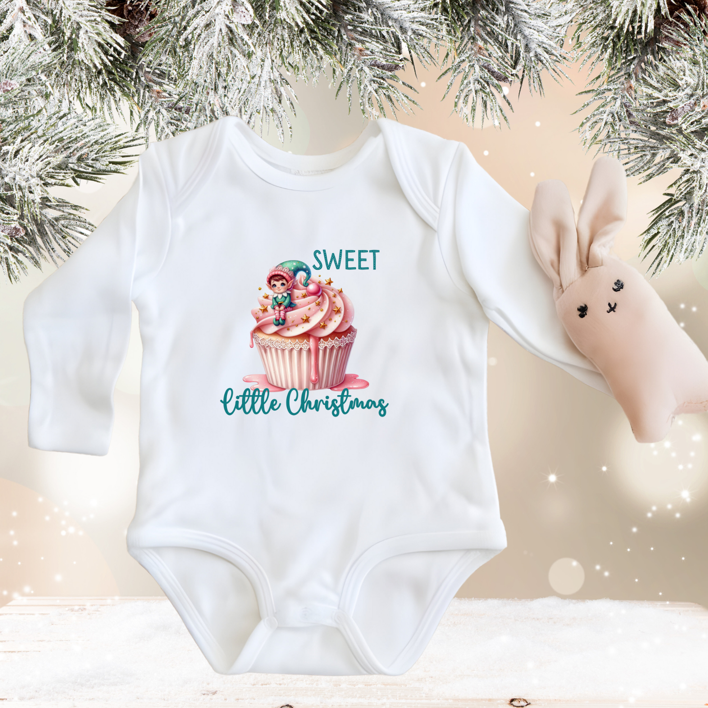 Sweet Little Christmas Infant Long Sleeve Onesie
