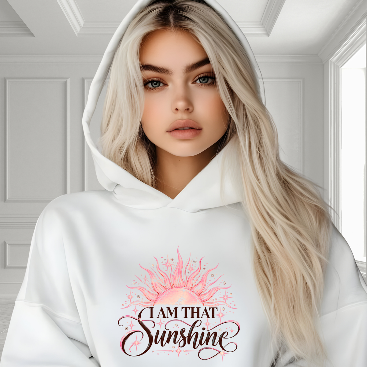 I Am That Sunshine Crop Hoodie