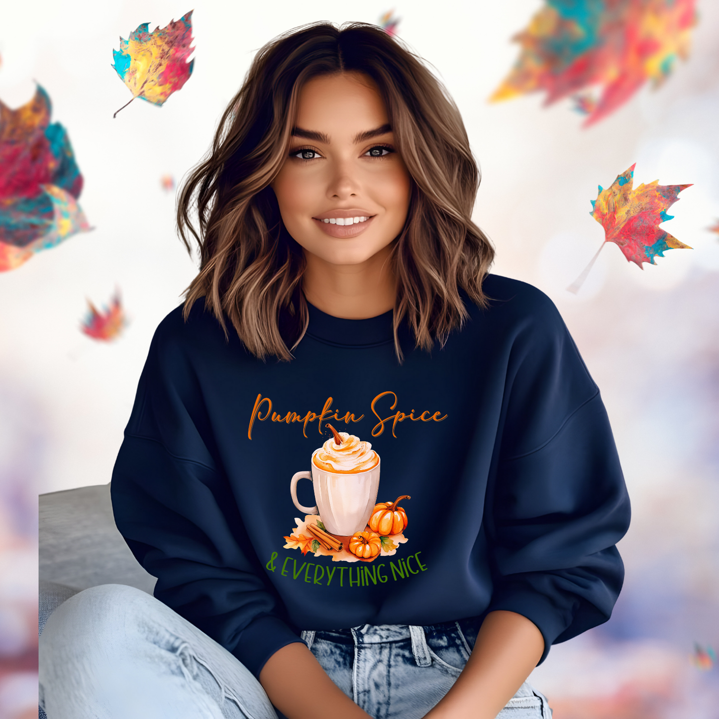Pumpkin Spice & Everything Nice Crewneck Sweatshirt