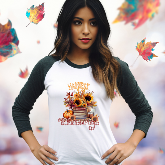 Harvest Blessings Baseball Tee