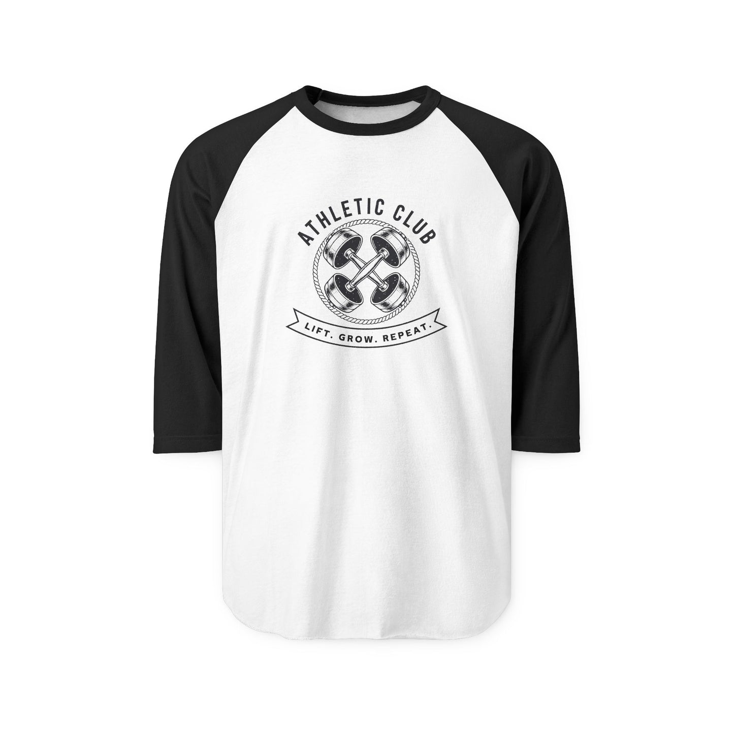 Lift. Grow. Repeat. Baseball Tee