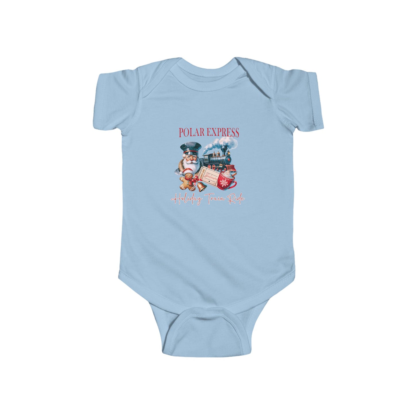 Polar Express Infant Short Sleeve Onesie