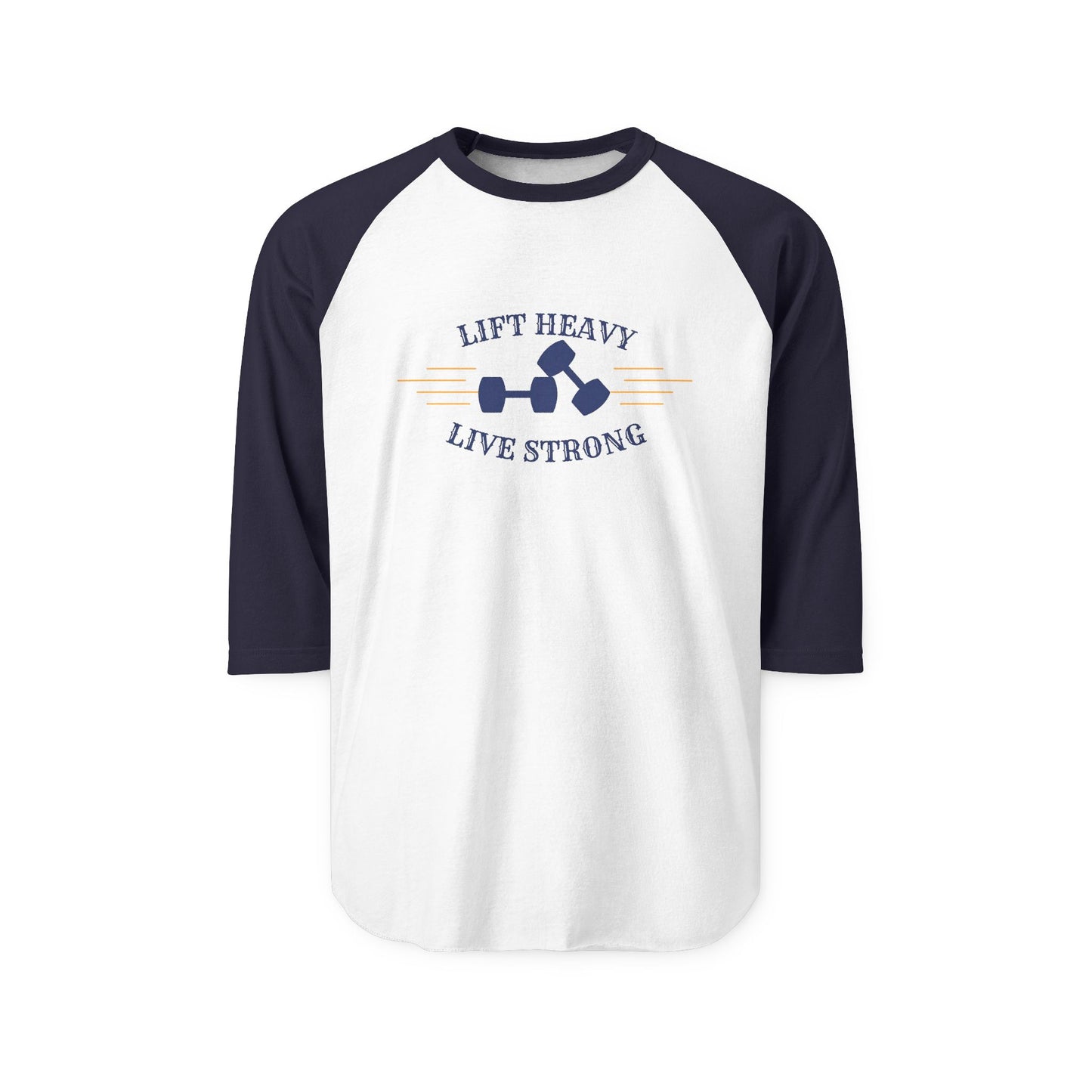 Lift Heavy Live Strong Baseball Tee