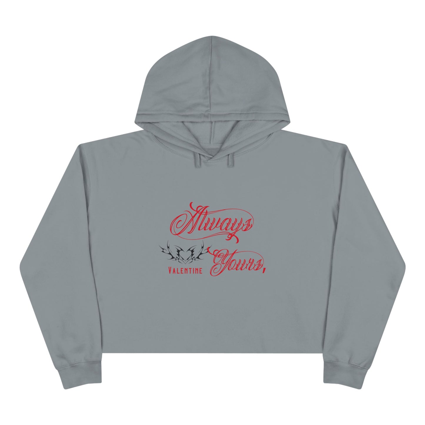 Always Yours, Valentine Crop Hoodie