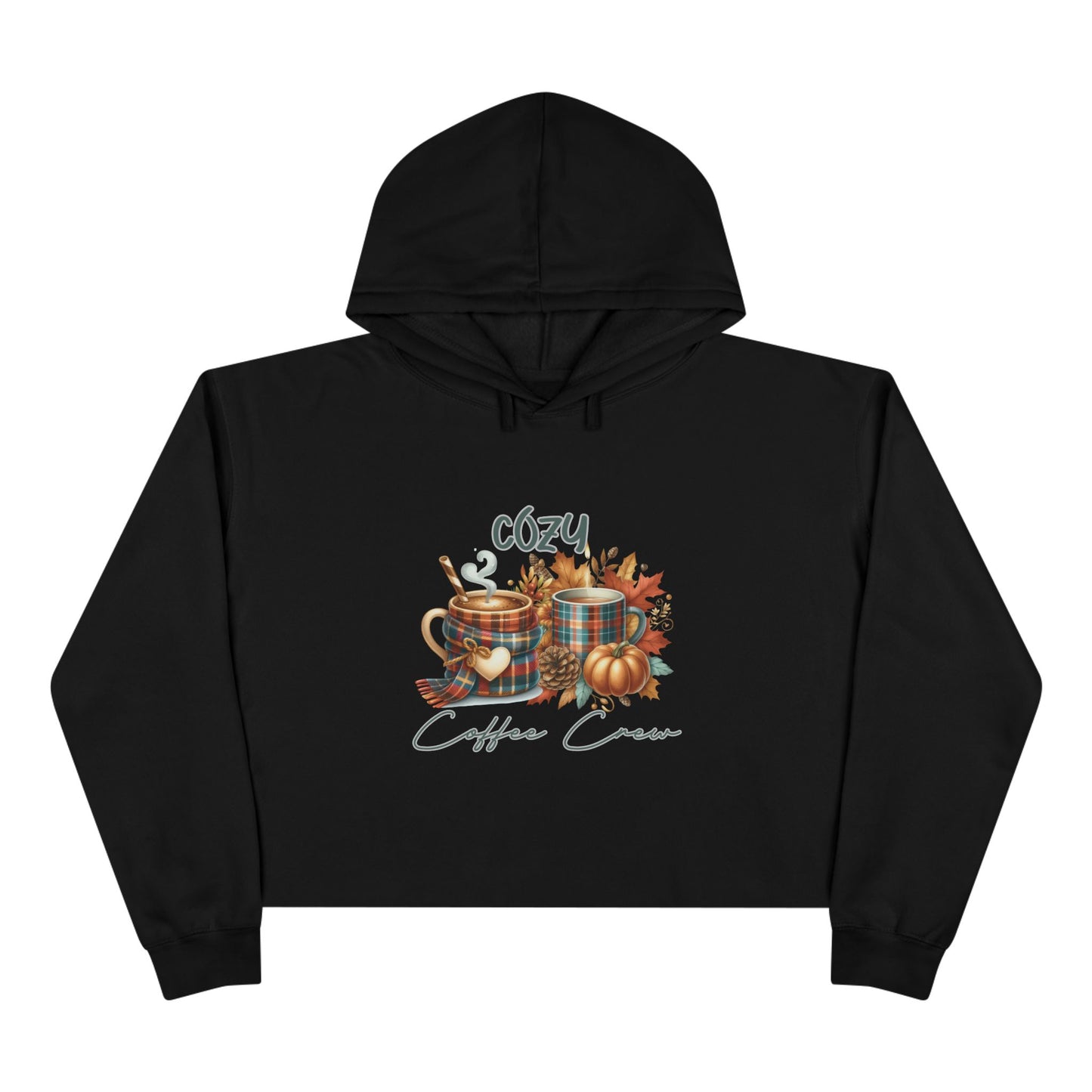 Cozy Coffee Crew Crop Hoodie