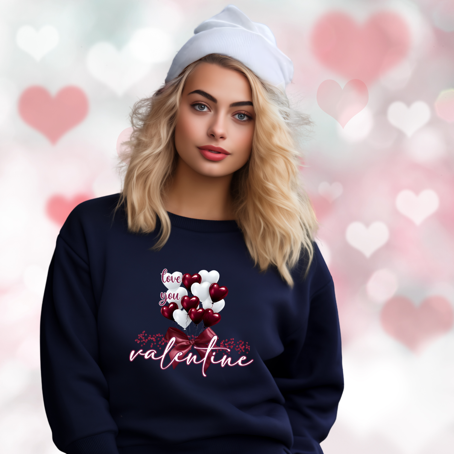 Love You Valentine Crewneck Sweatshirt