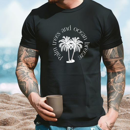 Palm Trees And Ocean Breeze T-Shirt