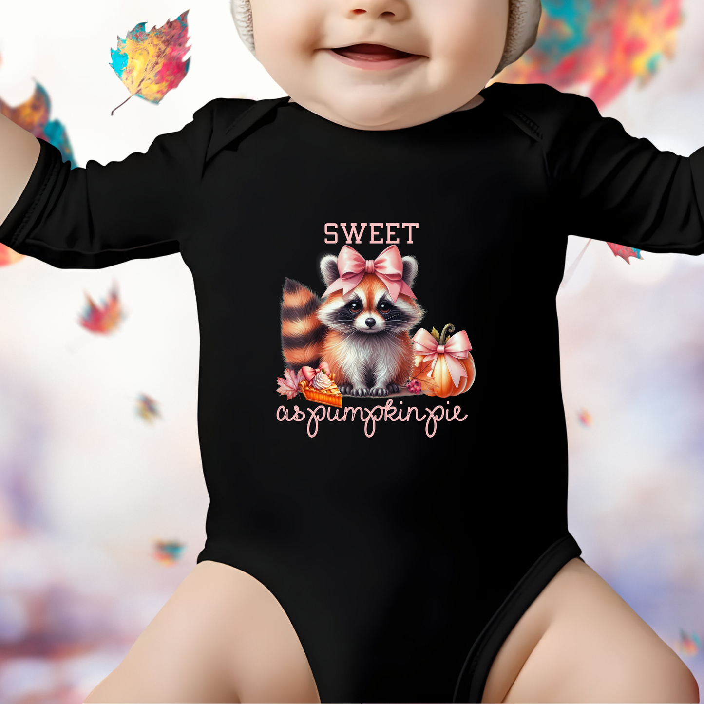 Sweet As Pumpkin Pie Infant Long Sleeve Onesie