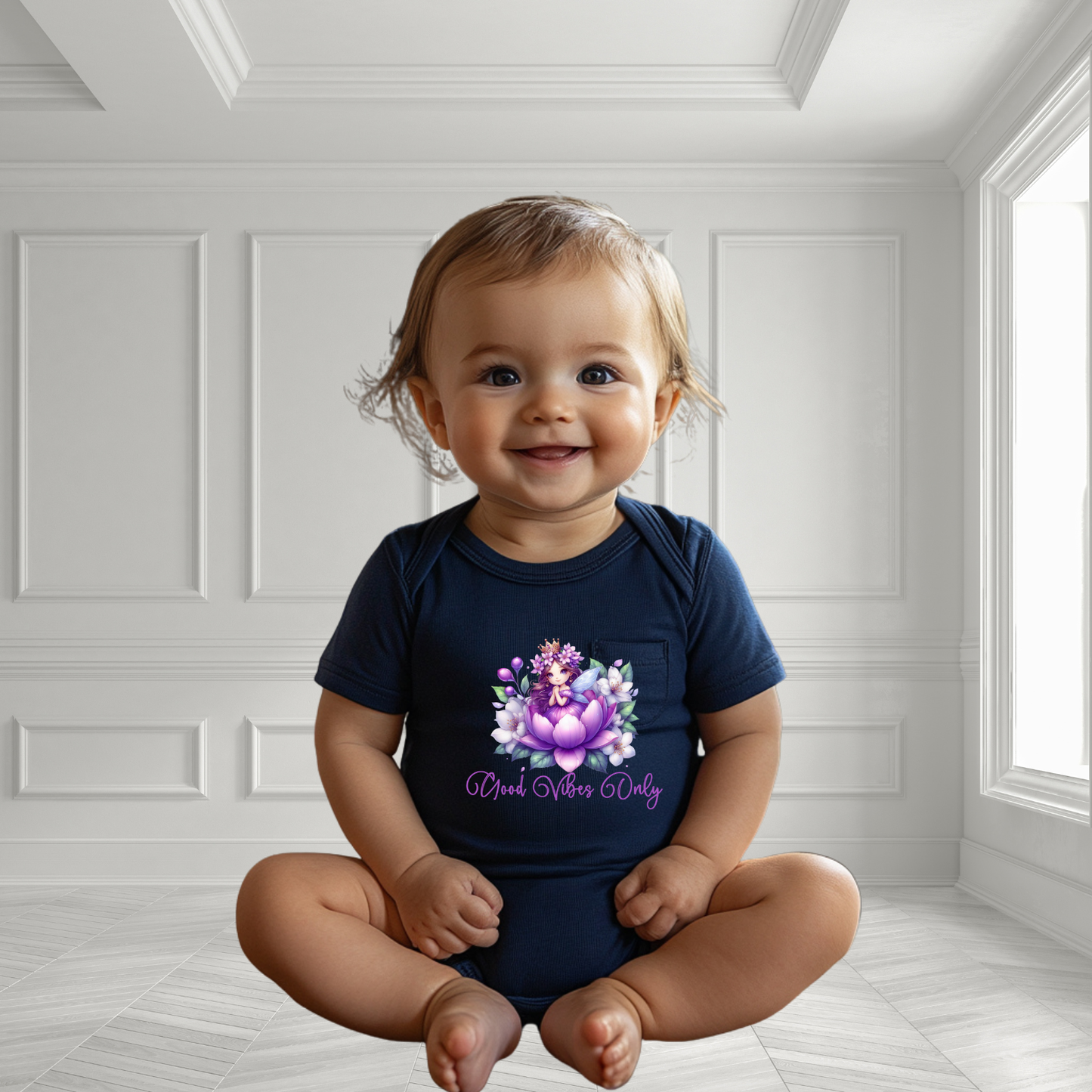 Good Vibes Only Infant Short Sleeve Onesie
