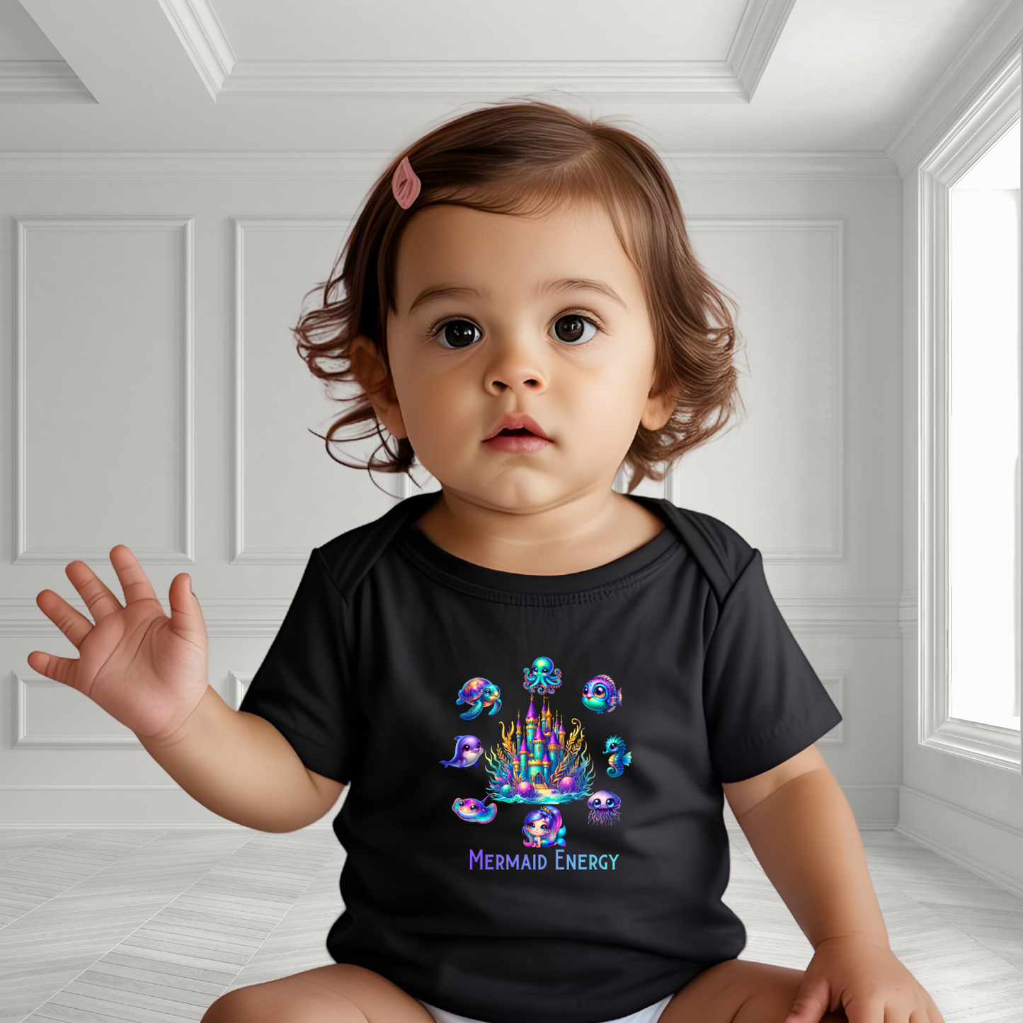 Mermaid Energy Infant Short Sleeve Onesie