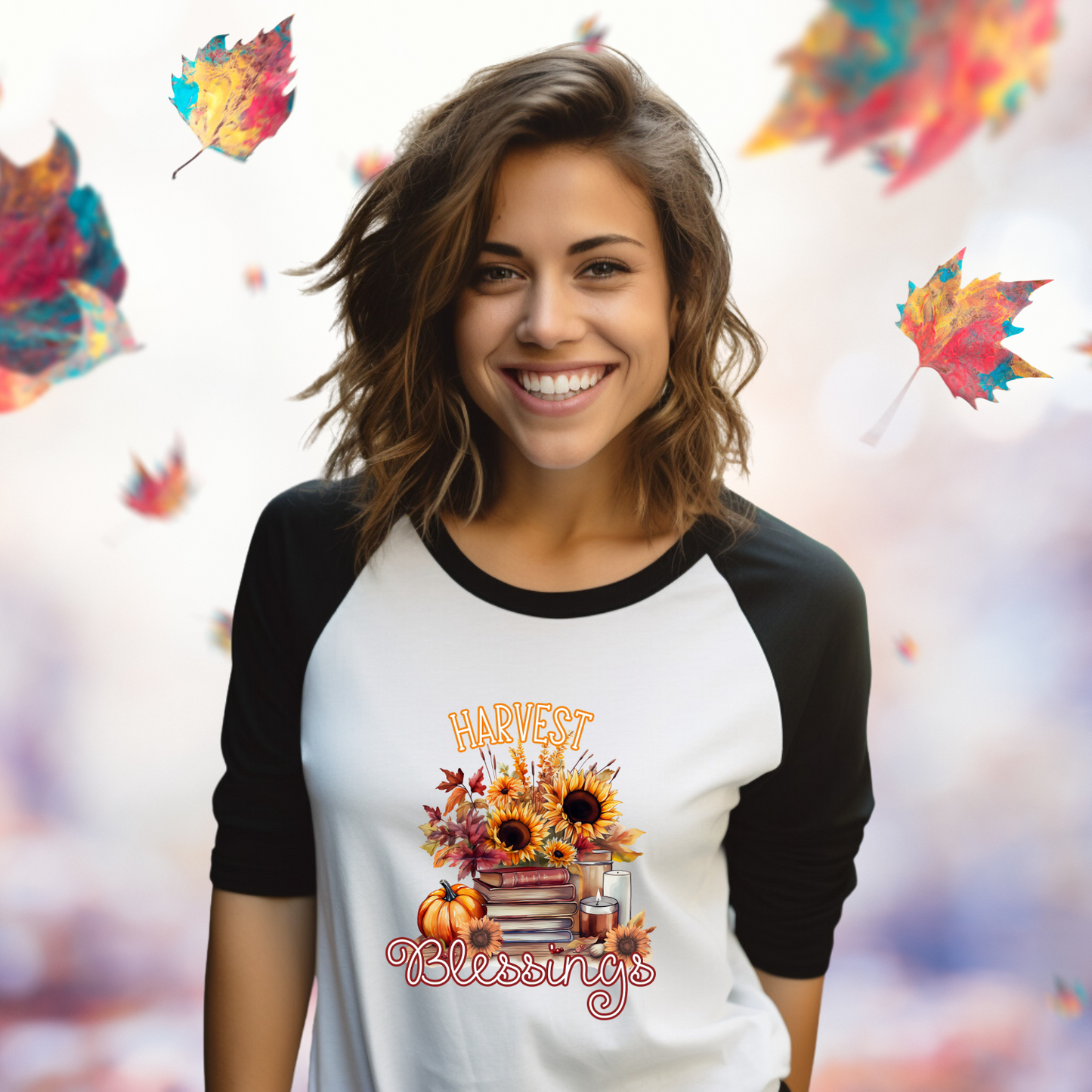 Harvest Blessings Baseball Tee