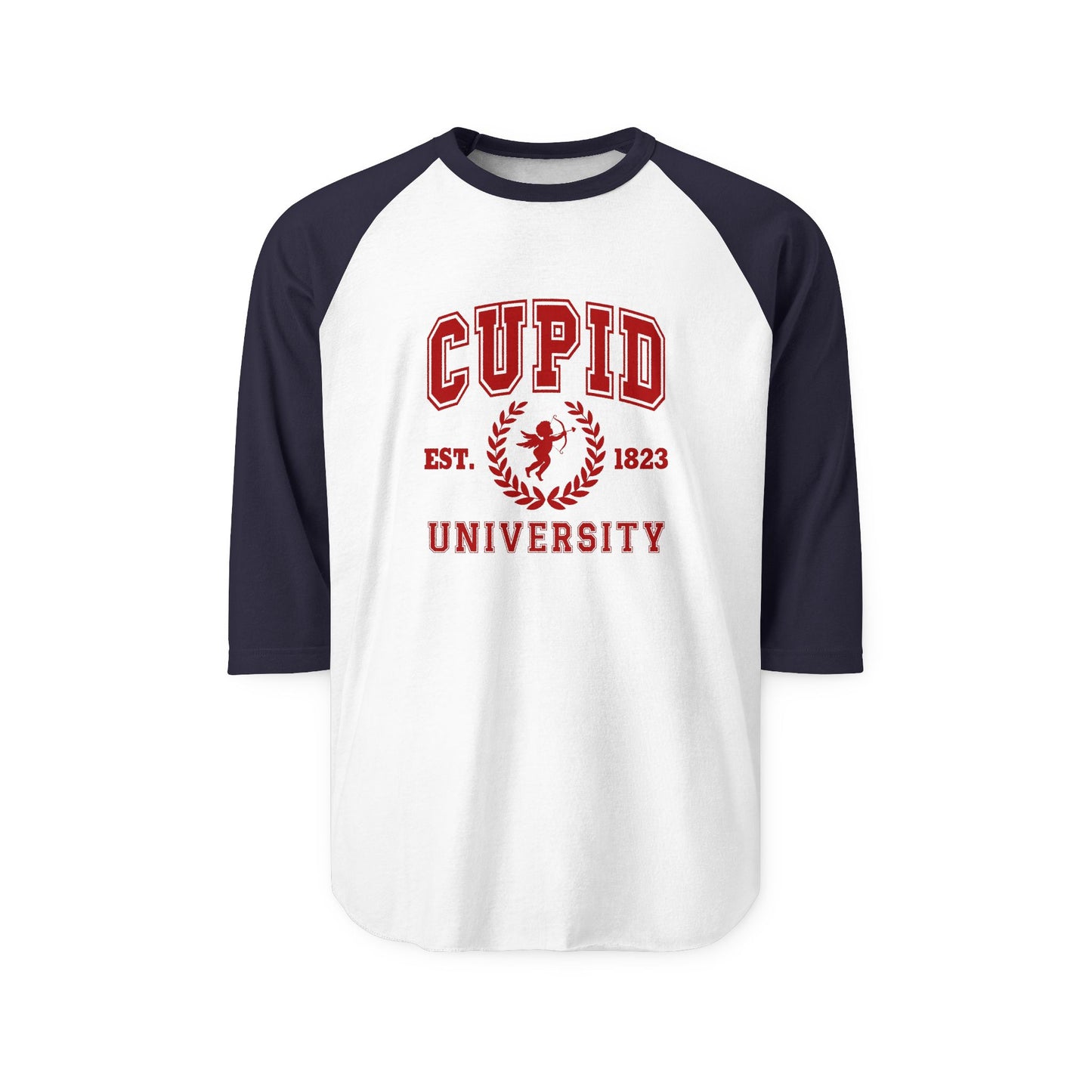 Cupid University Baseball Tee